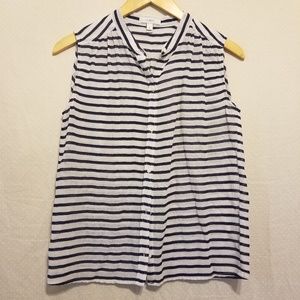 J crew sleeveless blouse